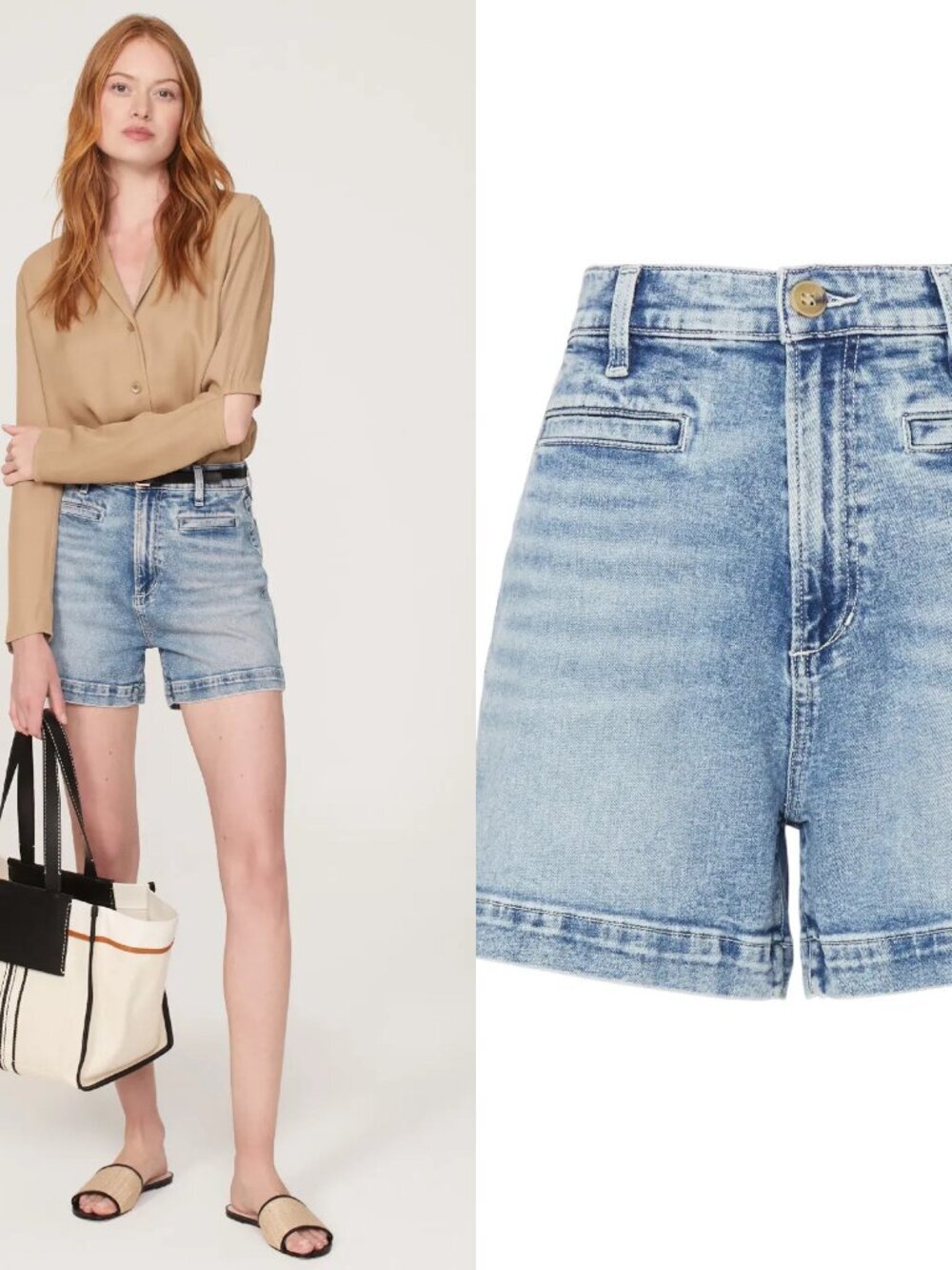 Joe's Jeans Try Me Light Wash High Rise Kate Denim Shorts